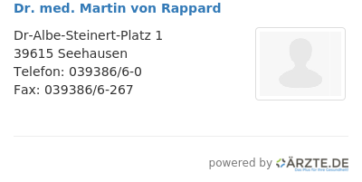 Dr med martin von rappard