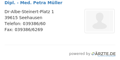 Dipl med petra mueller
