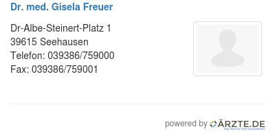 Dr med gisela freuer