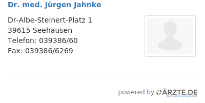 Dr med juergen jahnke