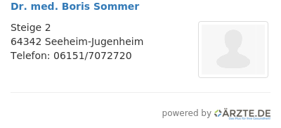 Dr med boris sommer