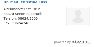 Dr med christine fuss