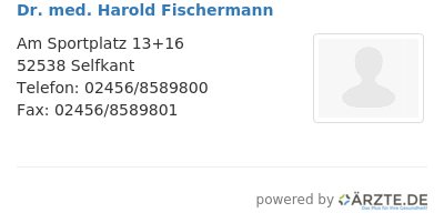 Dr med harold fischermann