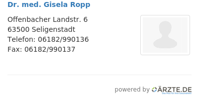 Dr med gisela ropp