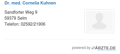 Dr med cornelia kuhnen
