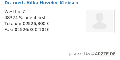Dr med hilka hoeveler klebsch