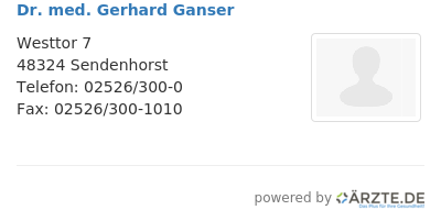 Dr med gerhard ganser
