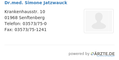 Dr med simone jatzwauck