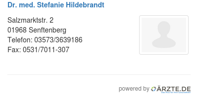 Dr med stefanie hildebrandt