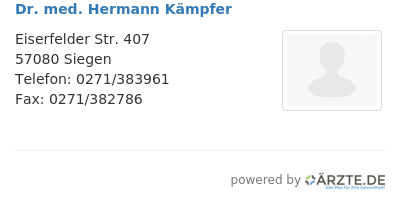 Dr med hermann kaempfer