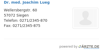 Dr med joachim lueg