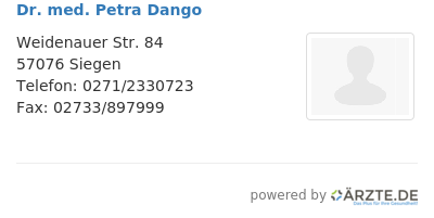 Dr med petra dango