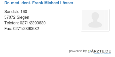 Dr med dent frank michael loesser