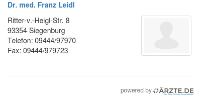 Dr med franz leidl