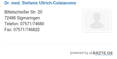 Dr med stefanie ullrich colaiacomo