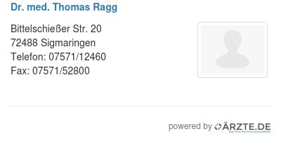 Dr med thomas ragg