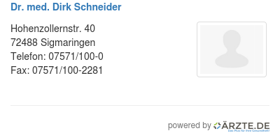 Dr med dirk schneider 578797