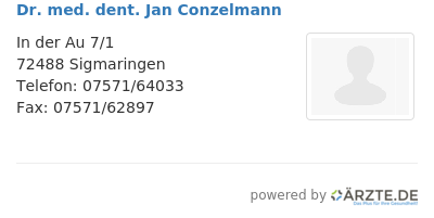 Dr med dent jan conzelmann