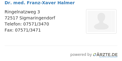 Dr med franz xaver halmer