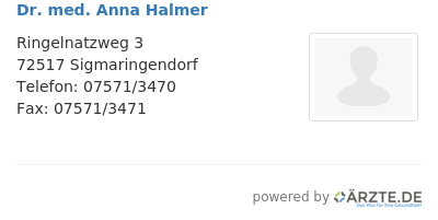 Dr med anna halmer