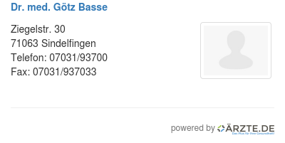 Dr med goetz basse