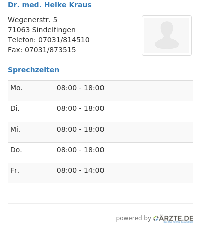 Dr med heike kraus