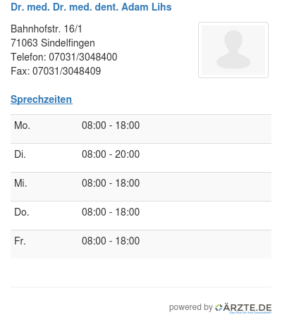 Dr med dr med dent adam lihs