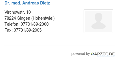 Dr med andreas dietz 489416