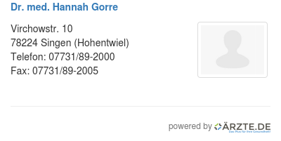 Dr med hannah gorre