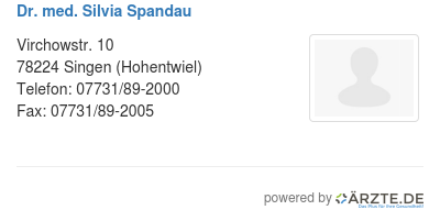 Dr med silvia spandau