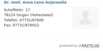 Dr med anna lena anjarwalla 548412