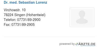 Dr med sebastian lorenz