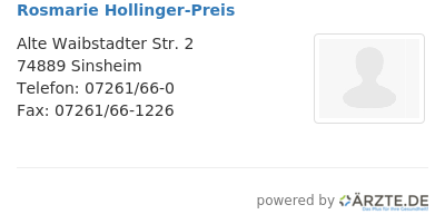 Rosmarie hollinger preis