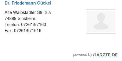 Dr friedemann gueckel