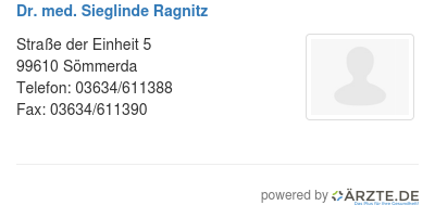 Dr med sieglinde ragnitz