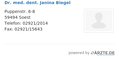 Dr med dent janina biegel