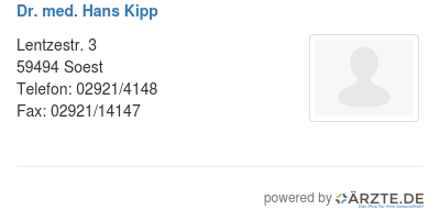 Dr med hans kipp