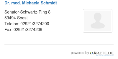 Dr med michaela schmidt 584051