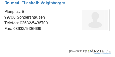 Dr med elisabeth voigtsberger