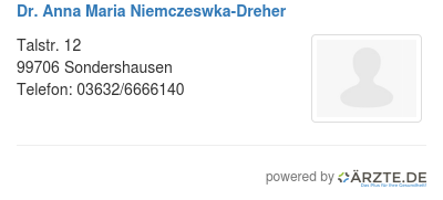 Dr anna maria niemczeswka dreher