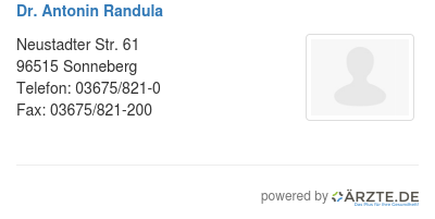 Dr antonin randula