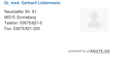 Dr med gerhard liebermann