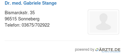 Dr med gabriele stange