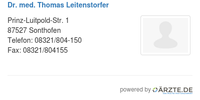 Dr med thomas leitenstorfer