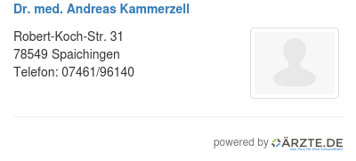 Dr med andreas kammerzell