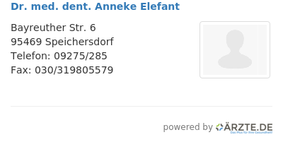 Dr med dent anneke elefant