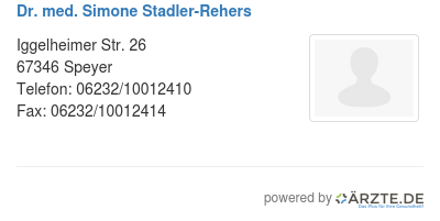 Dr med simone stadler rehers 589169