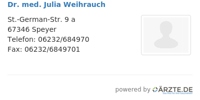 Dr med julia weihrauch