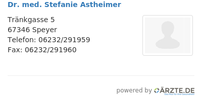 Dr med stefanie astheimer