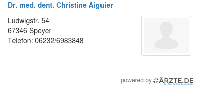 Dr med dent christine aiguier